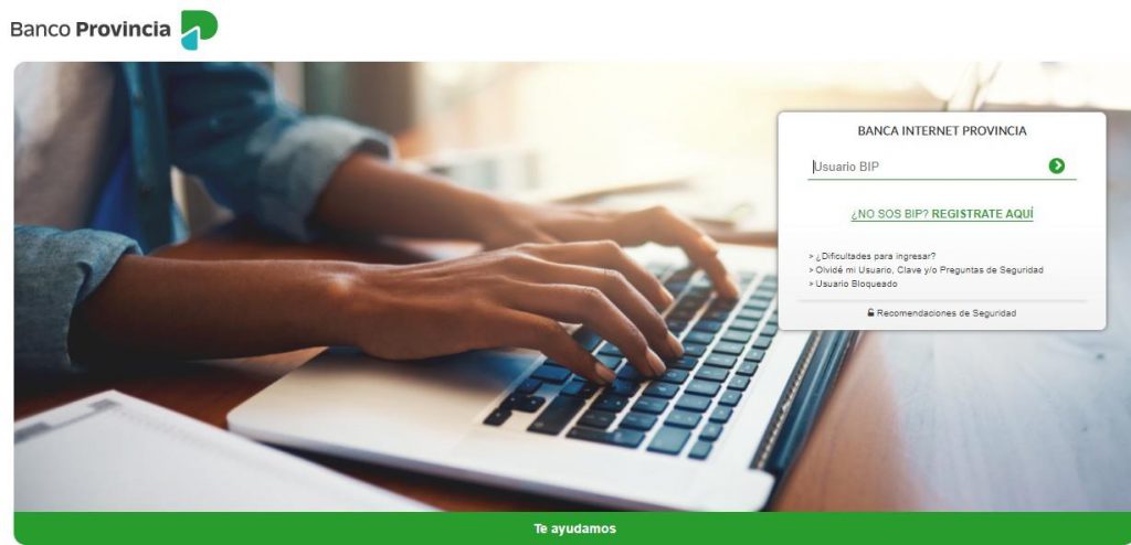 homebanking banco provincia