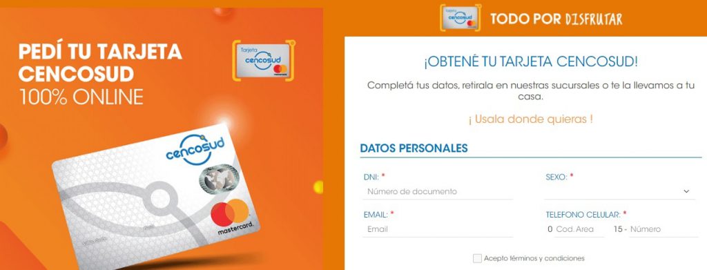 tarjeta cencosud