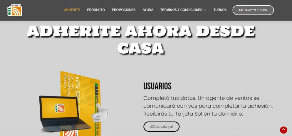 tarjeta sol visa
