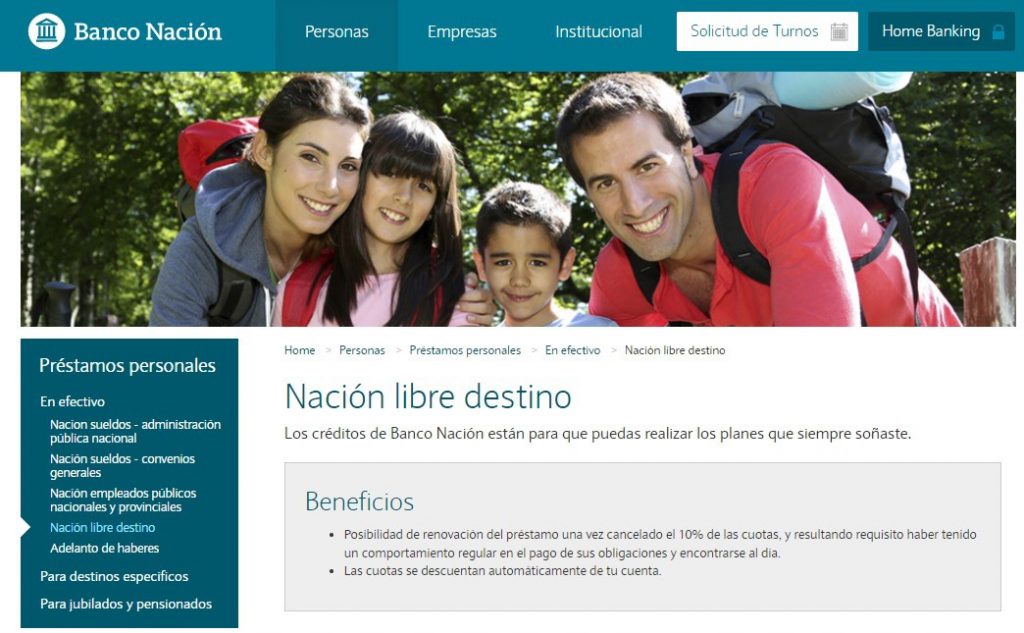 nacion prestamos personales