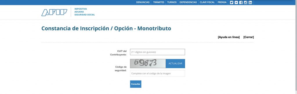 cuit de afip