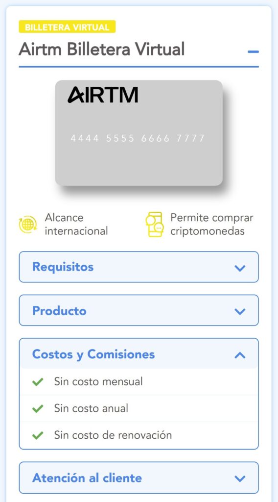 airtm billetera descripcion de caracteristicas costos y comisiones requisitos