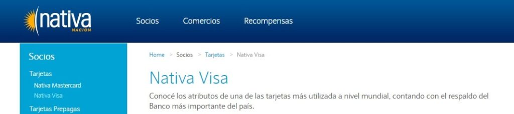 bna nativa visa